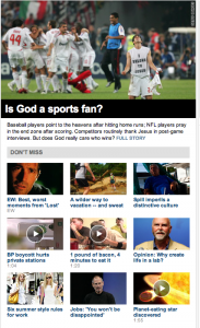 Must be a slow news day…